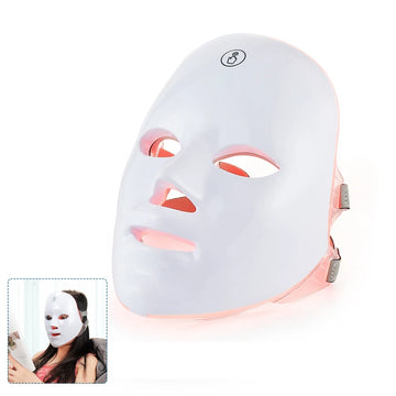 Wireless 7-Color LED Facial & Neck Mask